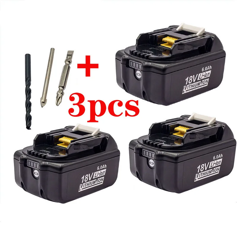

Suitable FOR Makita 18V Lithium 6000mah Battery BL1830 B 1840 1850 Hand Electric Drill Wrench Power Tool