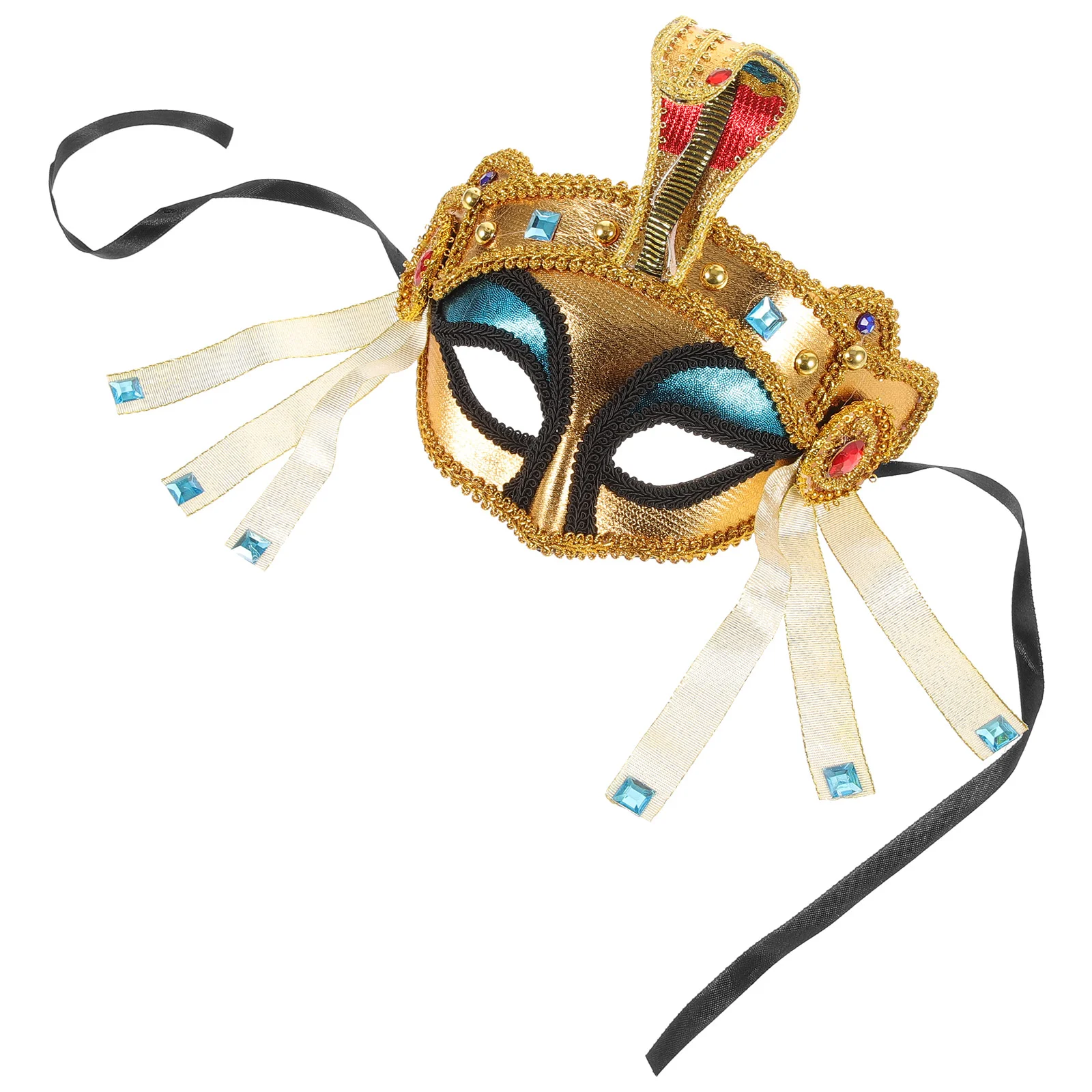 

Halloween Half Face Mask Party Cosplay Costume Egypt Style Dressing Mask
