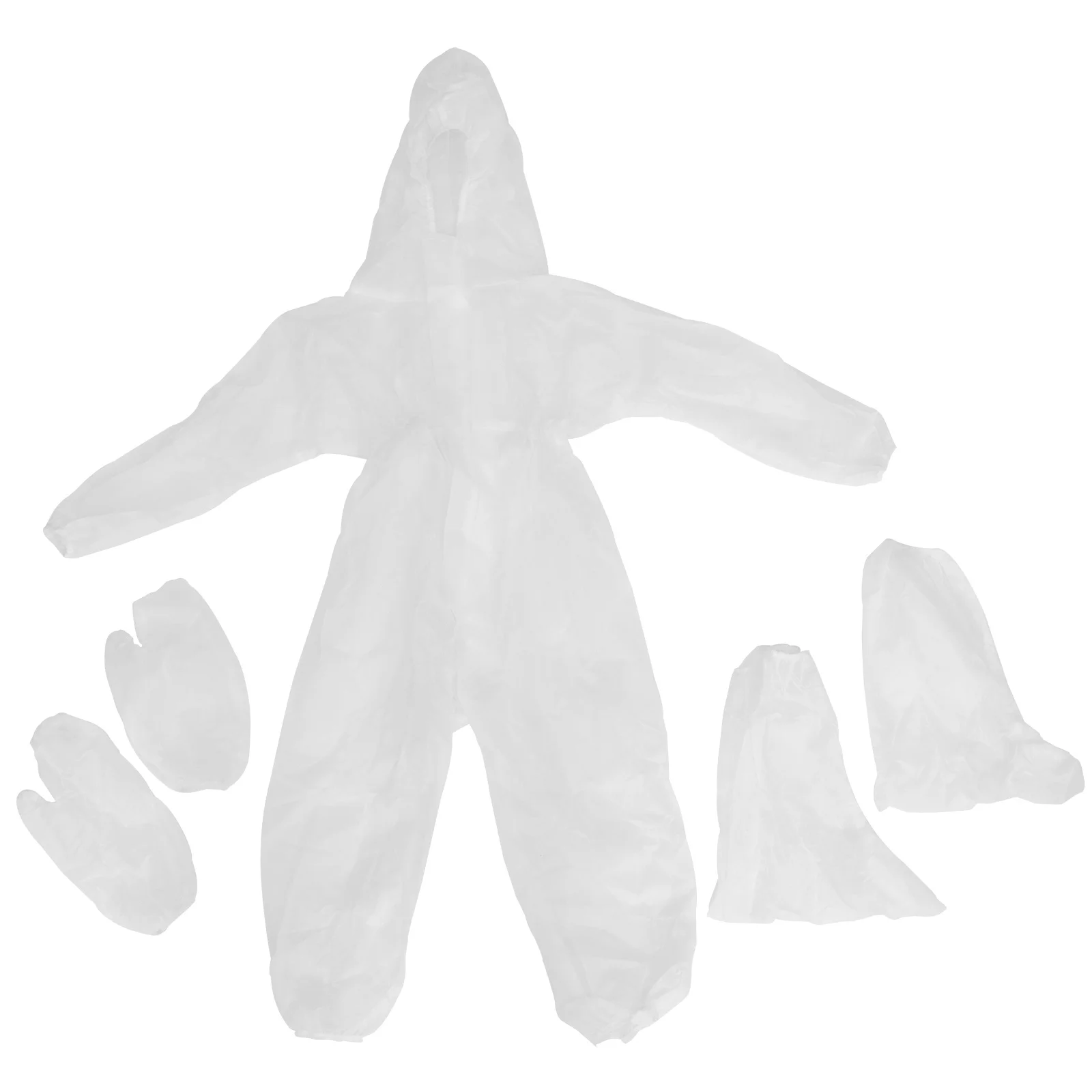 

Coveralls Suits Overalls Hooded Nonwoven Protection Body Suit Clothes for Kids Children Size