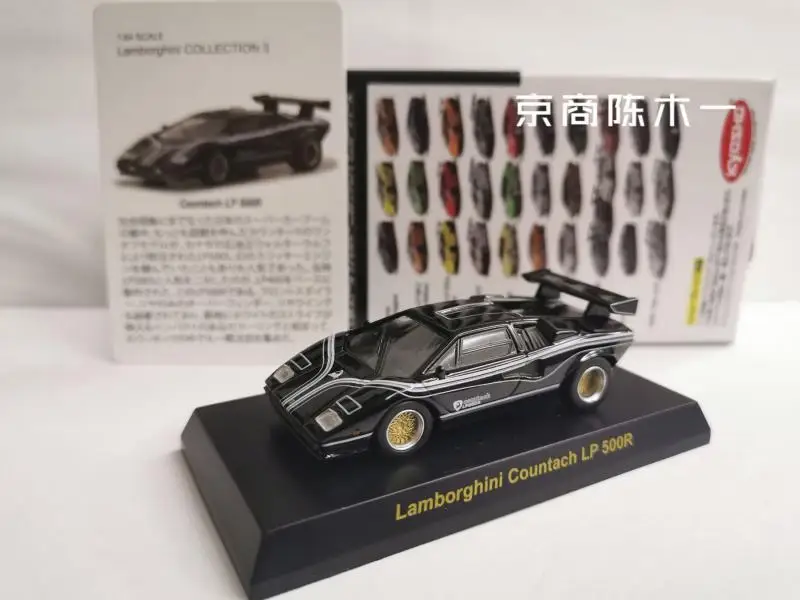 

Коллекция 1/64 KYOSHO Lamborghini Countach LP 500R, литой Сплав, модель на колесиках, украшения в подарок