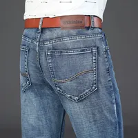 Мужские повседневные прямые джинсы стрейчевые от 928 руб #5