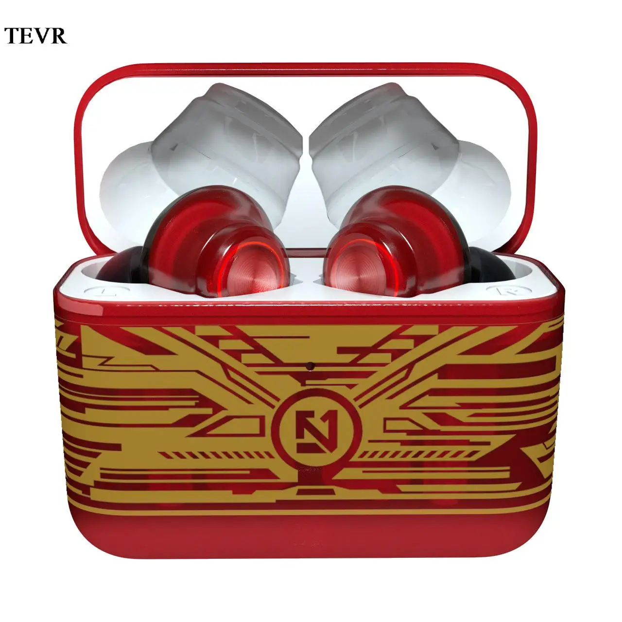 

Bluetooth Headset Ts-200 Anc Smart Noise-cancelling Translucent Game Gaming In-ear Graffiti Wireless Sports Earplugs