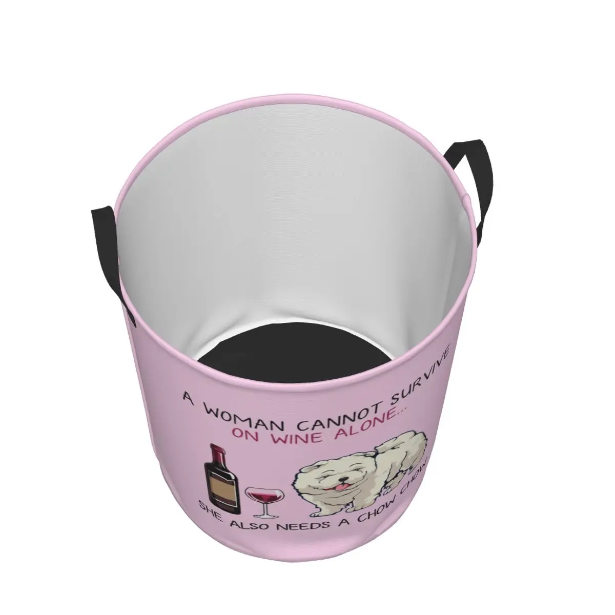 Забавная корзина для белья Chow и вина большая хранения домашних животных щенков