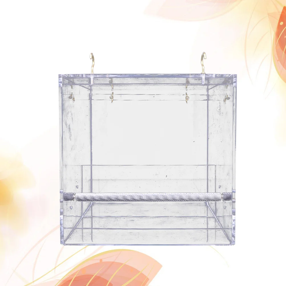 

Hanging Wild Bird Feeders Clear Views Window Bird Feeder Large Bird Feeder with Removable Sliding Tray and Drain Holes