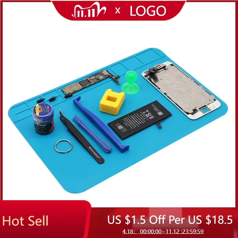 

Heat Insulation Soldering Mat Computer Phone Repair Tools Kit Magnetic Working Repair Pad Heatresistant Maintenance Platform