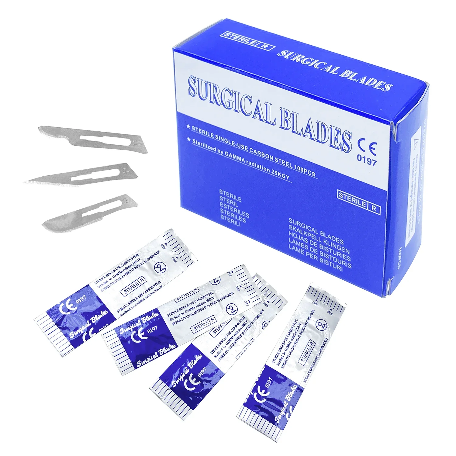 100 шт./кор. JOLANT стоматологический хирургический скальпель стерилизованные лезвия