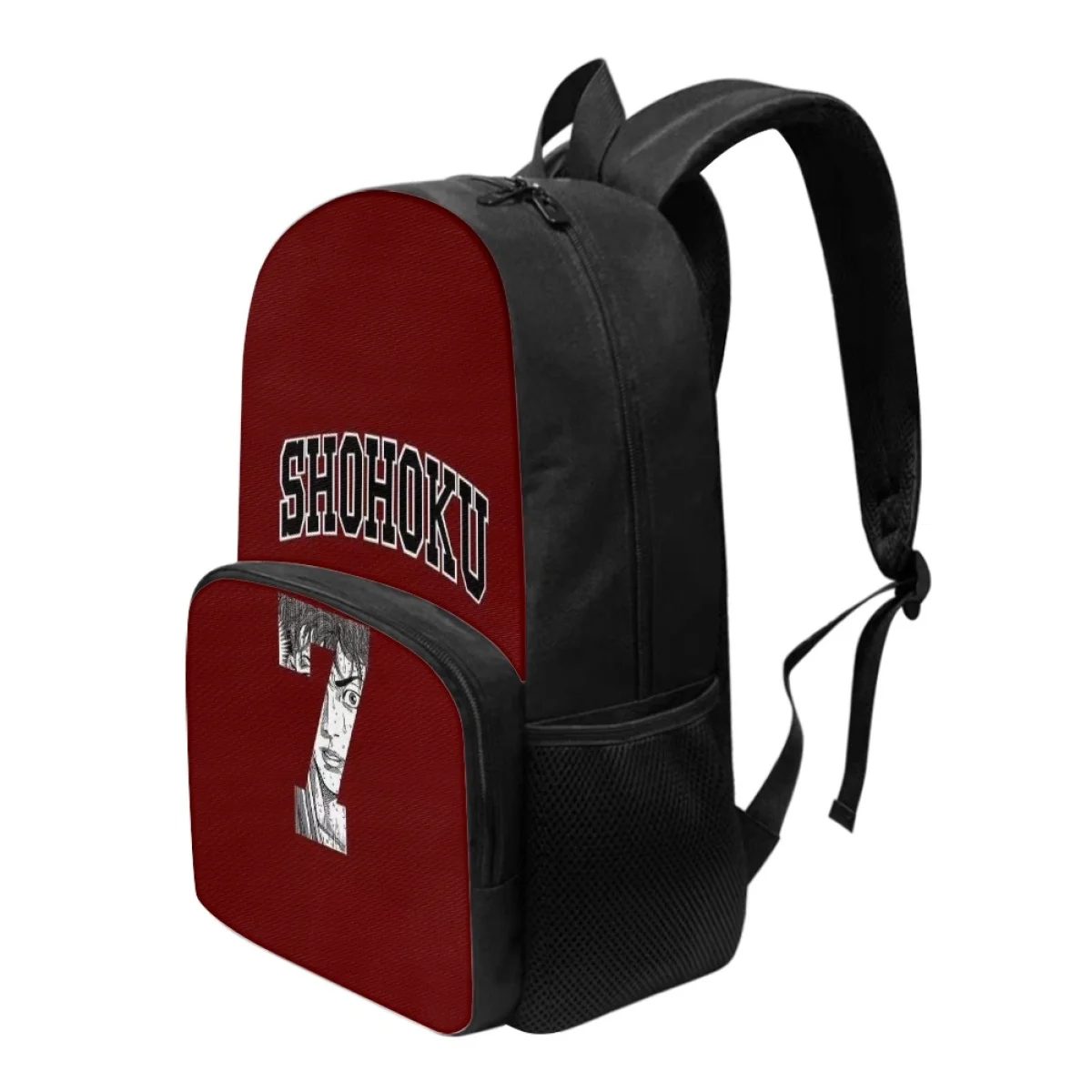 FORUDESIGNS Anime Basketball Digital Design Backpacks Student Multi Pocket Fashion Handy Book Bags Fashion College Style