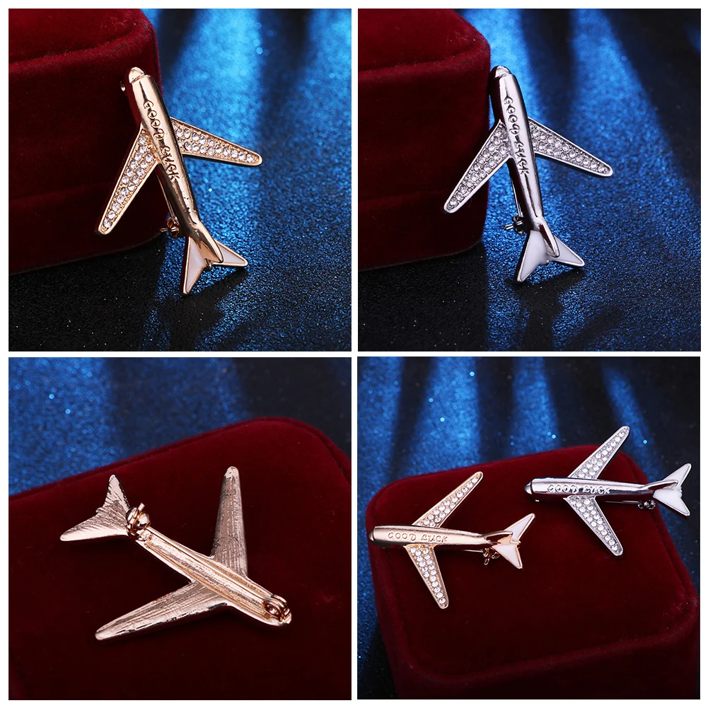 Jacket Lapel Pin Airplane  Lapel Pin Brooch Wedding Corsage Men Wedding Accessories Suit Corsage Pin Brooch images - 6