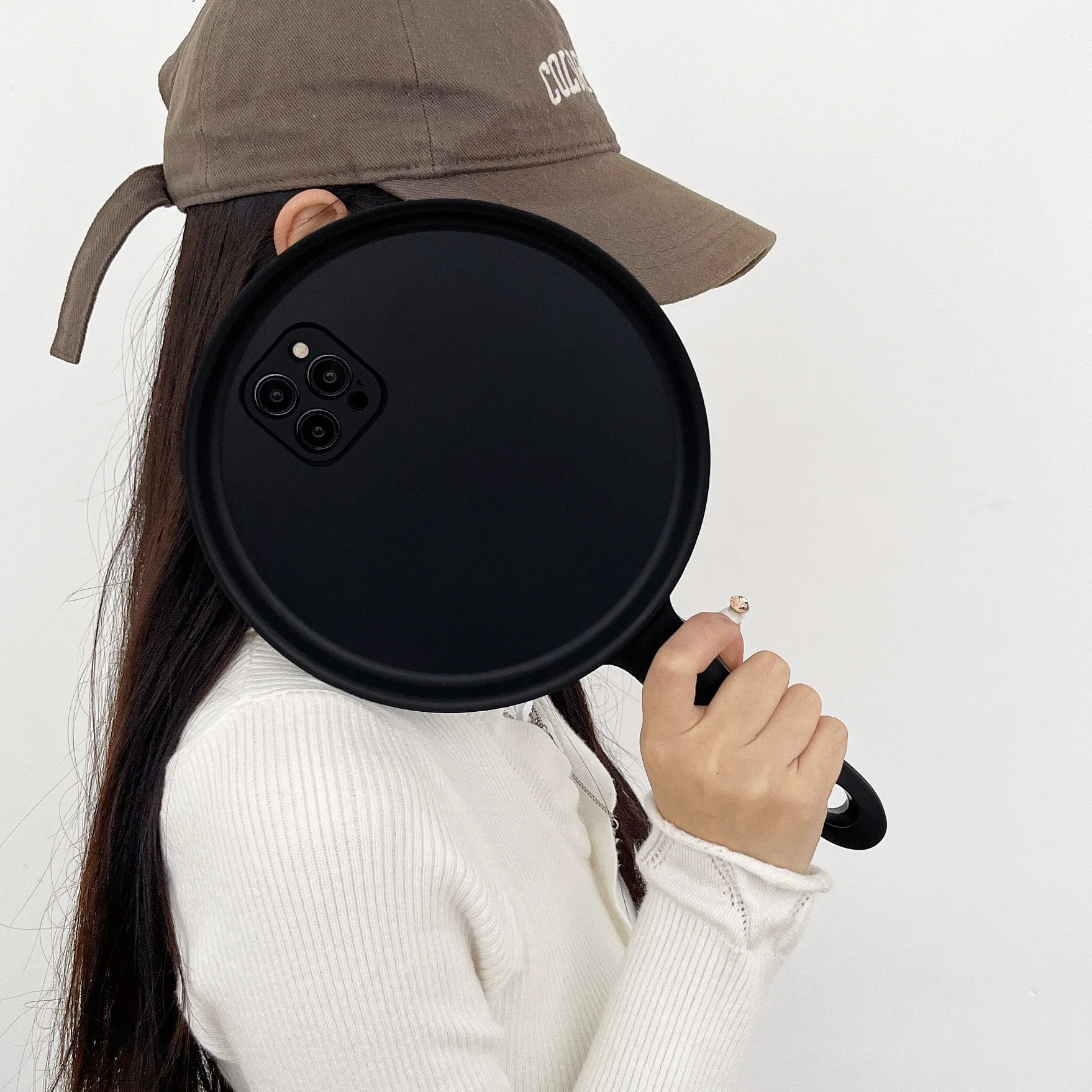 Подходит для IPhone 15 14 13 ProMax забавная креативная сковорода Apple 16 PRO MAX Pro Plus чехол