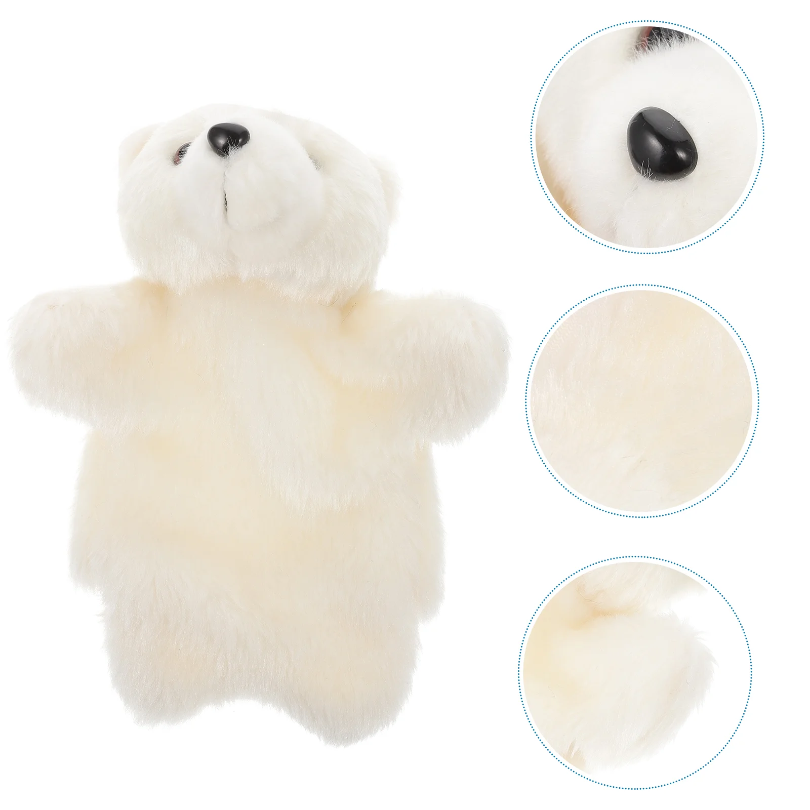 

Animal Stuffed Toy Polar Bear Hand Puppet Plaything Kids Hand Puppets for Role-Play