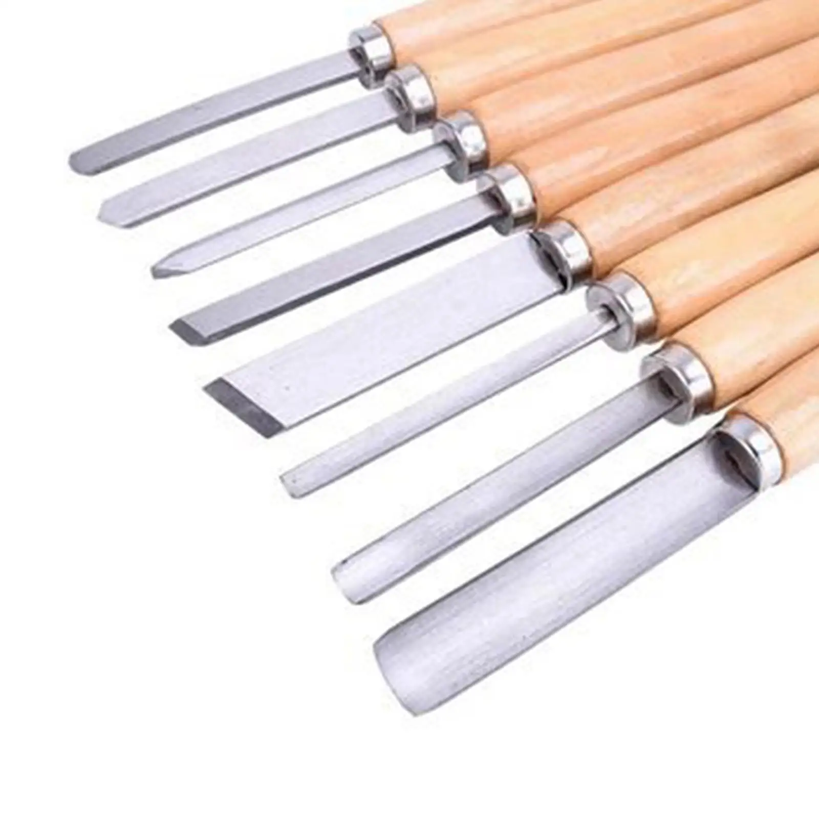 Набор из 8 токарных инструментов для деревообработки строжка быстрорежущей