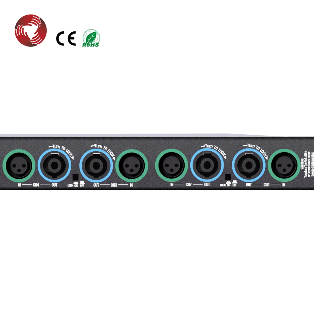 Усилитель мощности класса D 4 канала 600 Вт 1u цифровые профессиональные