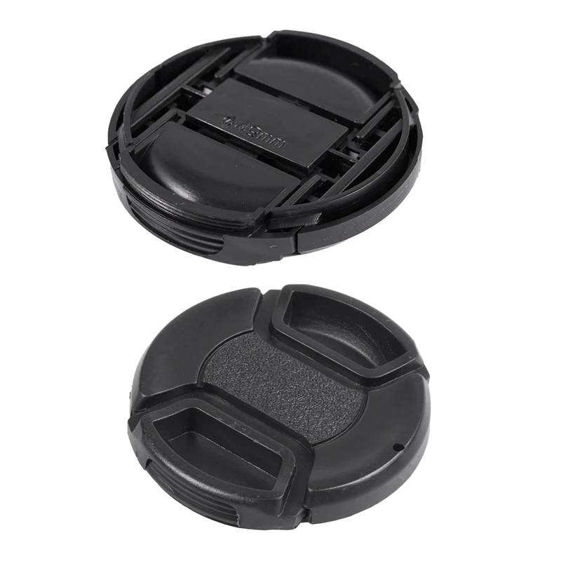 

2 Pcs Universal Snap-On Lens Cap Center Pinch Front Lens Cap For DSLR Camera, 52Mm & 49Mm