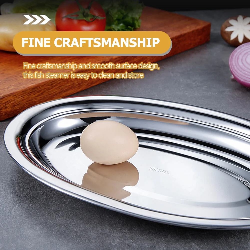 Поднос для сервировки рыбы пароварка из нержавеющей стали сковорода поднос