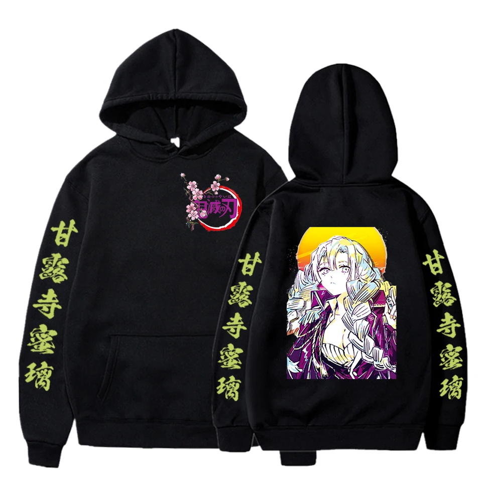 

Kimetsu No Yaiba Anime Hoodie Goth Harajuku Streetwear Chic Kanroji Mitsuri Hoody Women High Street Y2k Sweatshirt Demon Slayer
