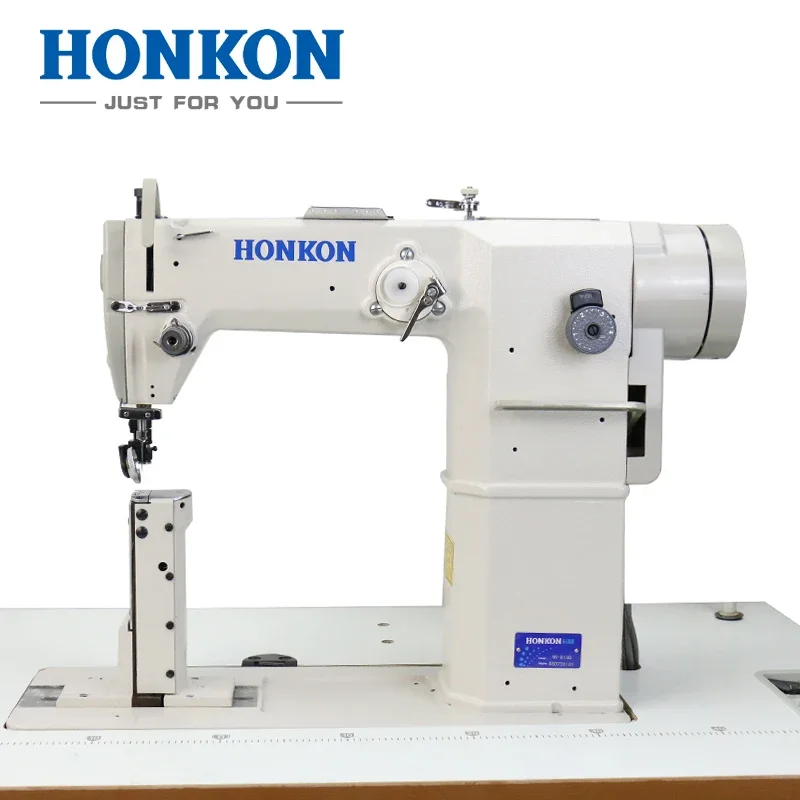Фото Высокоскоростная швейная машина HONKON HK-810D/820D с прямым приводом, одноигольная/двухигольная, колонковая №2
