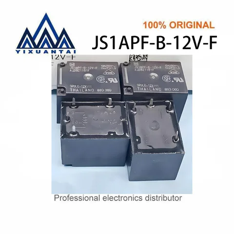 5 шт./лот JS1APF-B-12V-F【Силое реле, 12 В постоянного тока, ПК-плата10 А, 1 А SPST-NO1, стабильная сторона, устойчивая к потоку】Новая и оригинальная