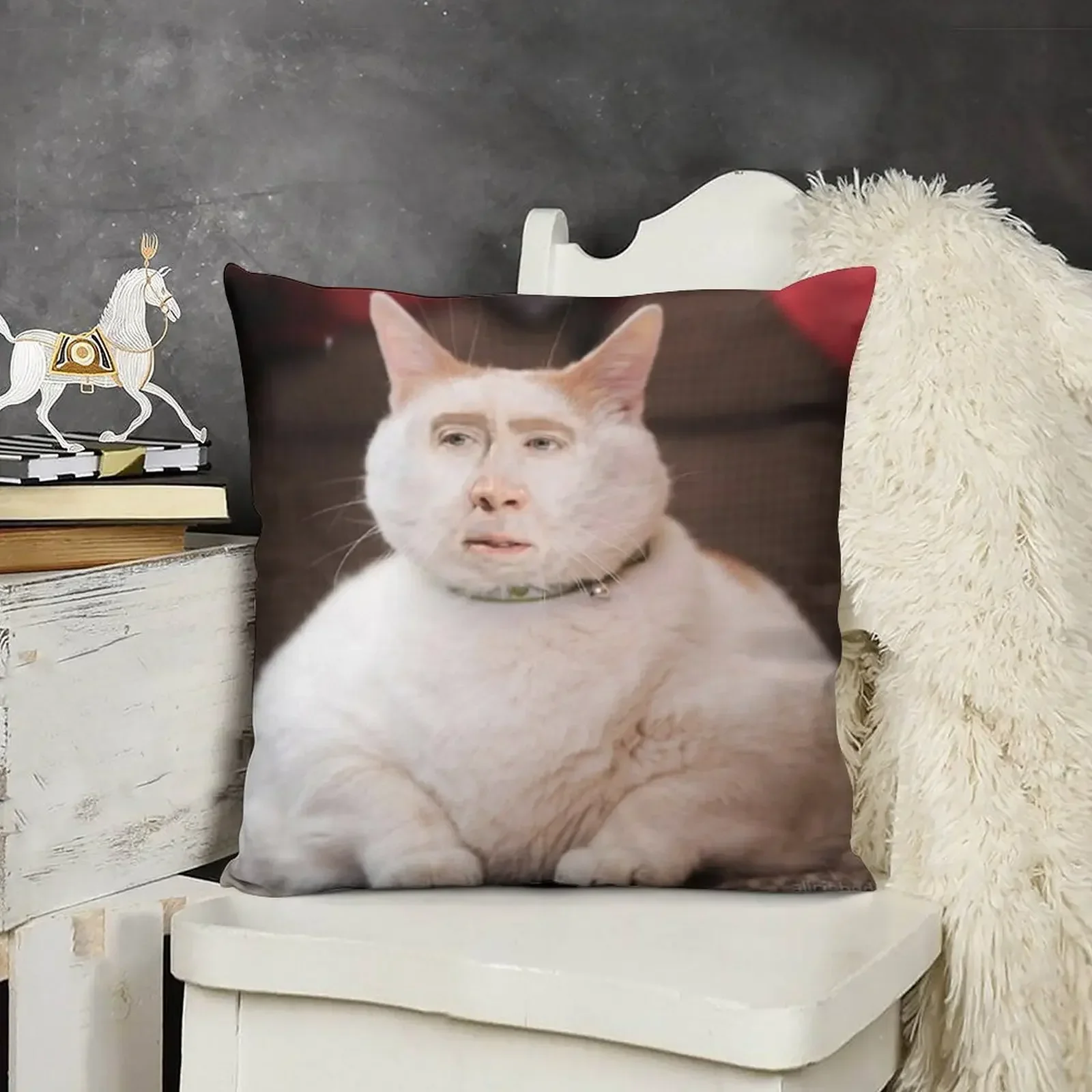 Николас Кейдж Photoshop Cat Декоративная подушка Диван Подушки Роскошные декоративные