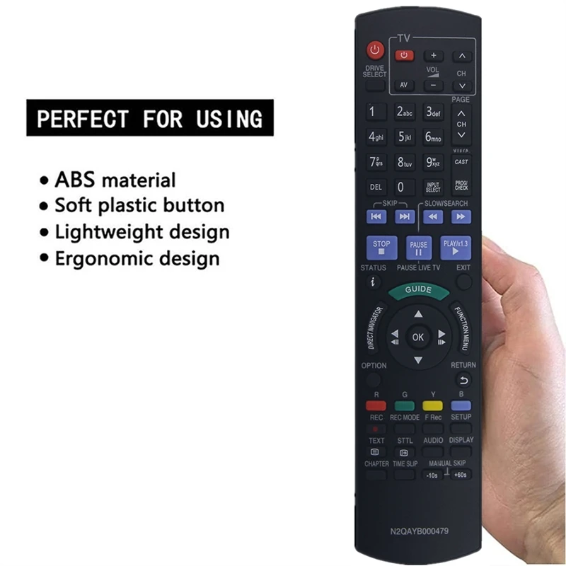 

Сменный пульт дистанционного управления для дискового регистратора Panasonic N2QAYB000479 N2QAYB000475 DMRBW780GL