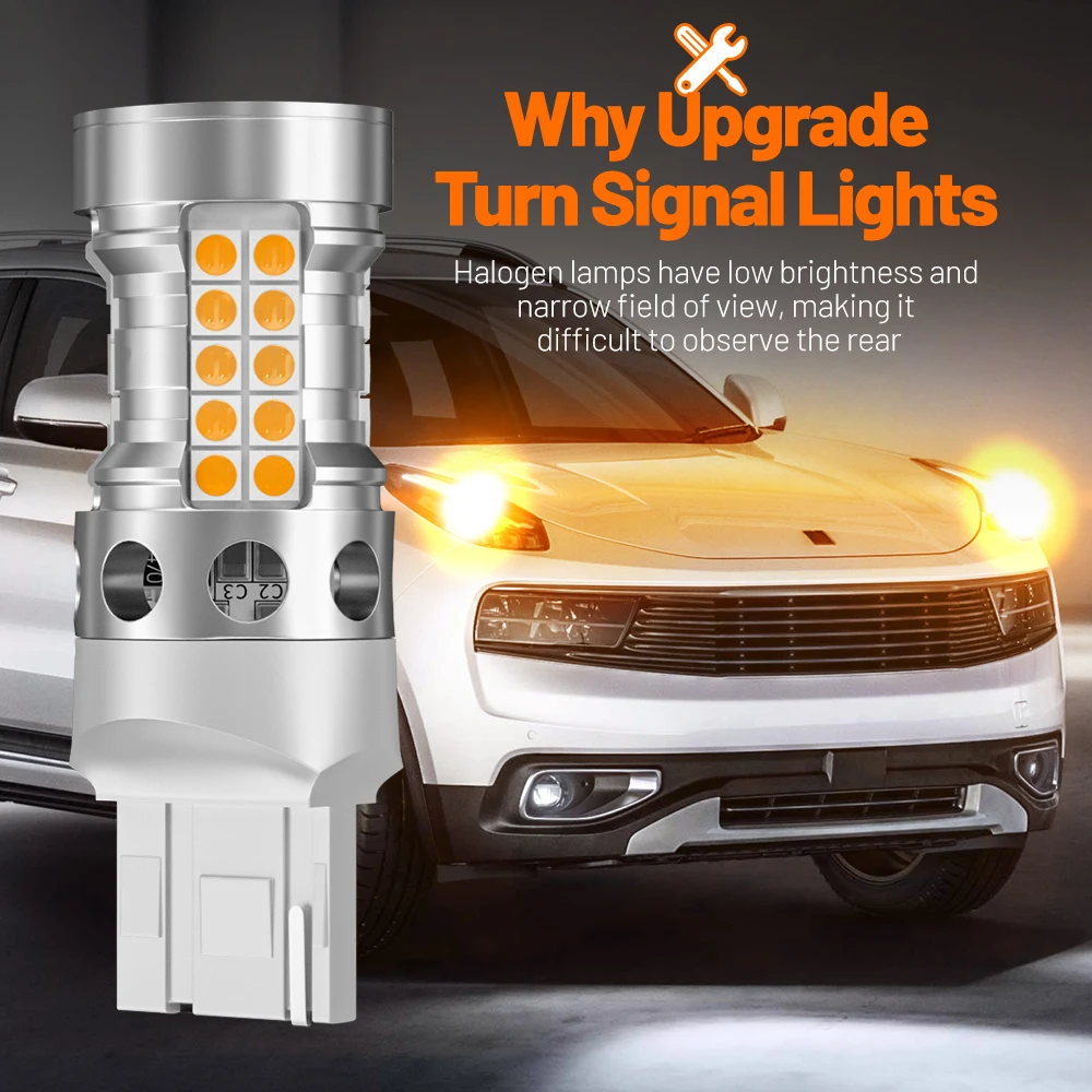 2x Светодиодный Указатель Поворота Wy21w Для Nissan 350z 370z Juke Leaf Micra Pathfinder R52 Qashqai J11 Teana Tiida