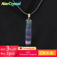 stylish exquisite neutral fluorite pendant natural spirit to treat crystal zhubao valentines day luxury couple gift accessories