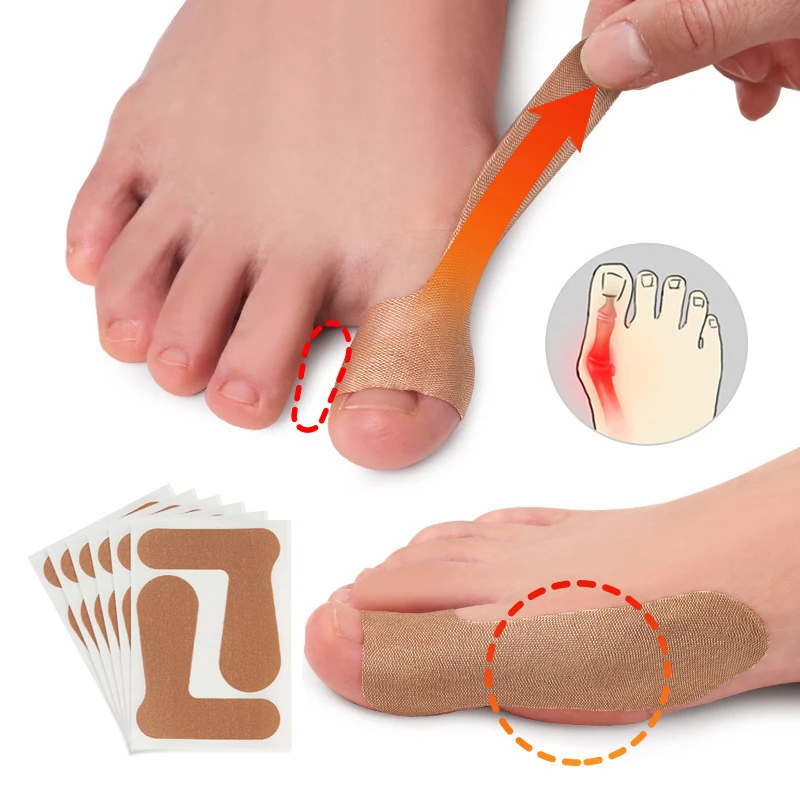 

3-15PCS Thumb Correction Patch Toe Corrector Orthotics Foot Care Tools Bone Thumb Adjuster Protector Soft Pedicure Tool