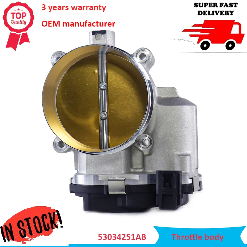 

80MM 53034251AC Fuel Injection Throttle Body For Jeep Grand Cherokee Chrysler 300 Dodge Ram 1500 2500 5.7L 6.1L 6.4L Hemi Engine