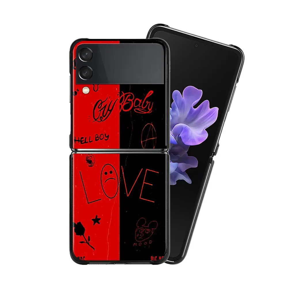 Флип-чехол для Samsung Z Flip3 чехол Galaxy ZF3 ZF ZFlip3 флип-чехол Hell Boy Lil Peep Love - купить по