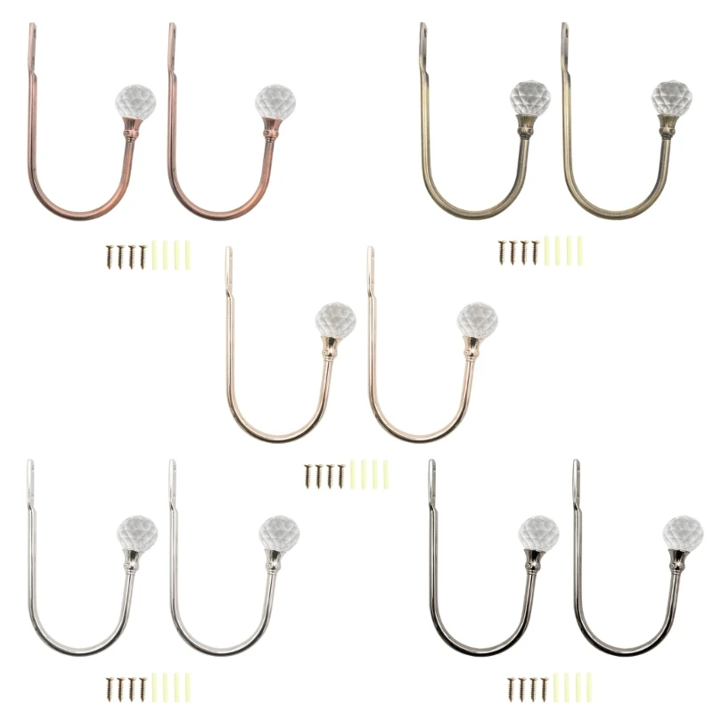 

2 шт., U-образные хрустальные занавески для украшения дома