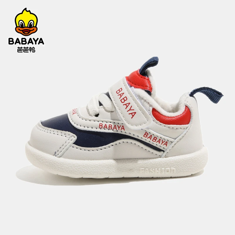 Babaya toddler shoes boy -3 years old girls baby cotton shoes winter warm 2022 new non-slip soft sole kids sneakers