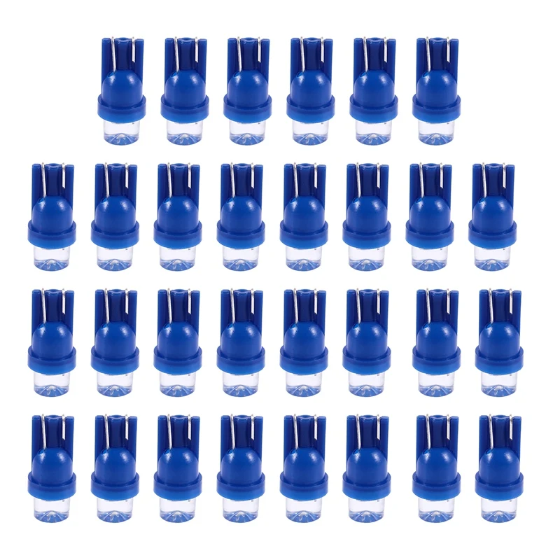 

30Pcs Blue T10 W5W 194 168 1-LED Car Light Wedge Side Dashboard Tail Lamp Bulb