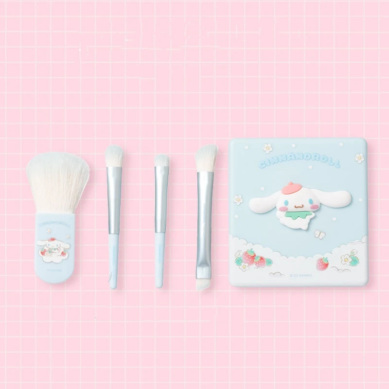 

Kawaii Sanrio Cinnamoroll My Melody Make Up Brush Set Anime Fashion Cartoon Cute Beauty Portable Tools New Girls Gift