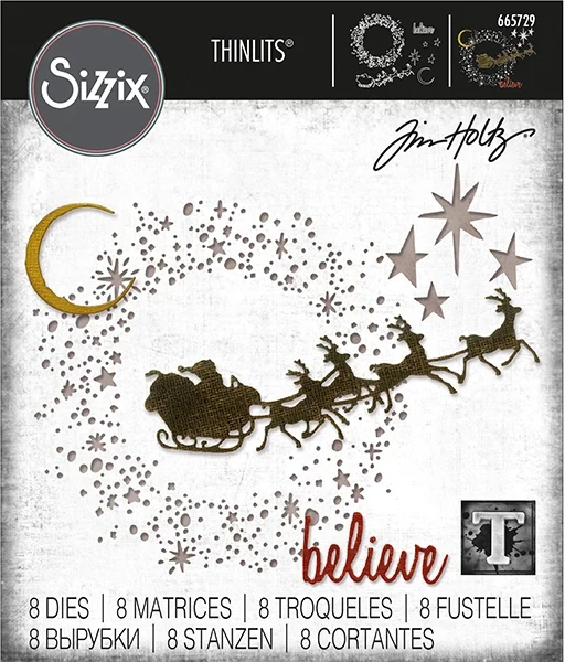 Новое поступление 2022 металлические режущие штампы в виде лося трафарет для