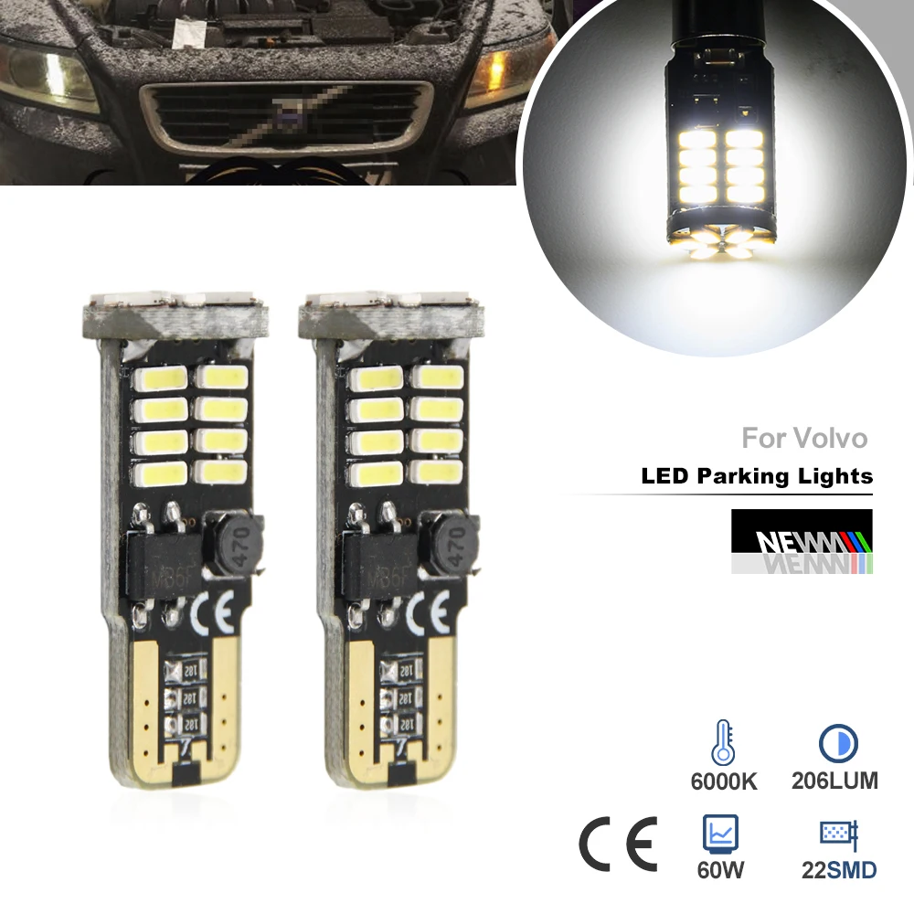 

Canbus T10 W5W SMD 4014 22LED Car Wedge Clearance Lights Parking Light For Volvo S60L S80L XC90 C70 V40 V50 V60 XC60 S40 S60 S80