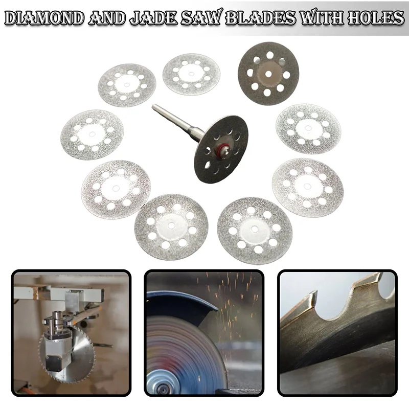 

Набор алмазных режущих мини-дисков для роторных аксессуаров, лезвия для циркулярной пилы, зеркальная оправка диска, электроинструмент