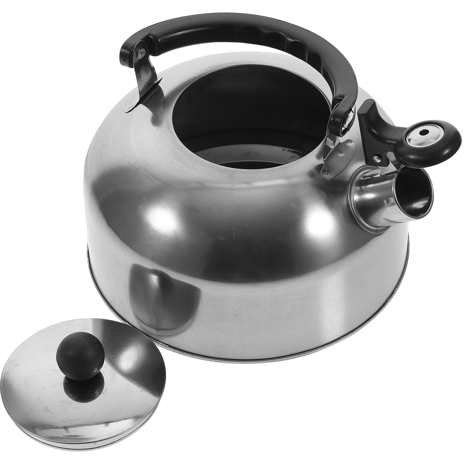 

Chirping Kettle Stainless Steel Whistling Camping Cooking Stove Gas Water Jug Teapot Boiling Coffee Metal Teapots