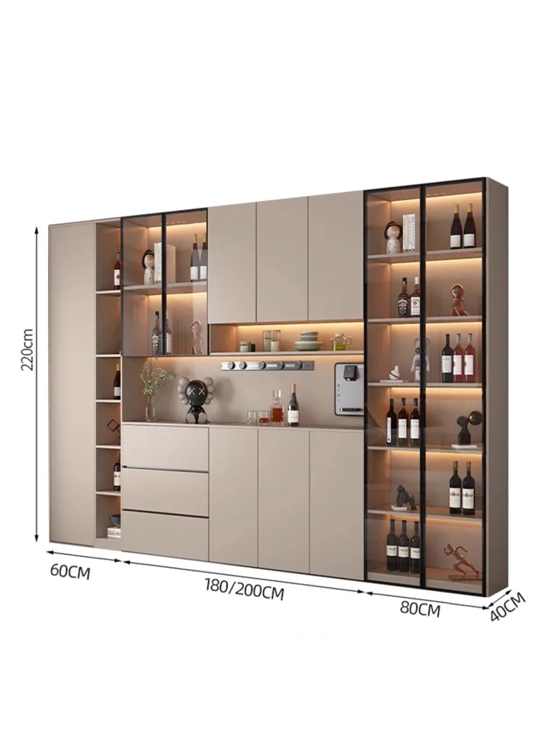Простая витрина модель винного шкафа стеллаж для хранения шкафчик мебель бара LVWC