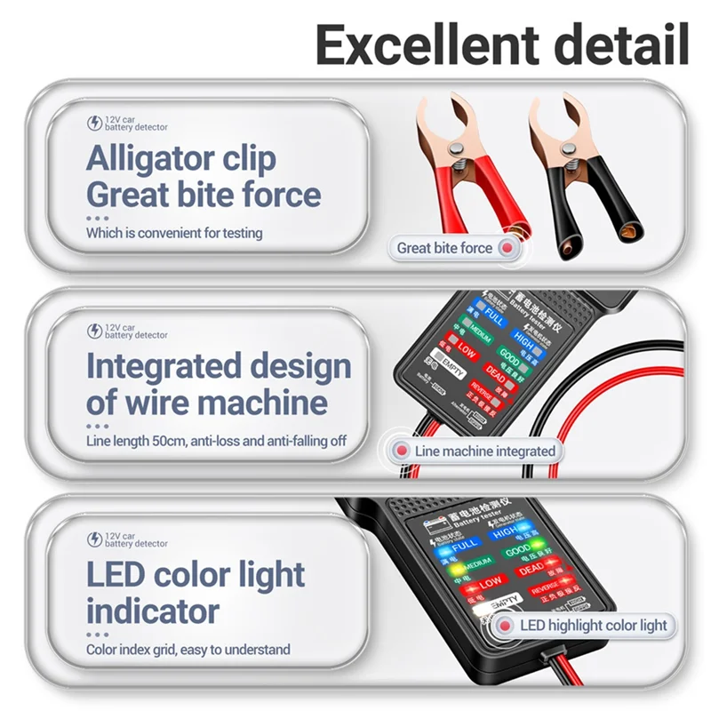 Тестер батареи ANENG инструменты для диагностики автомобиля анализатор 12 В