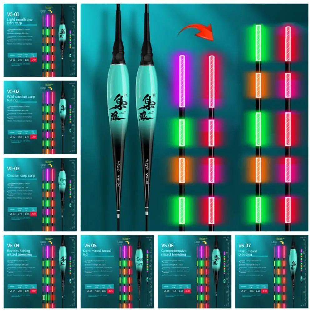 

Electronic LED Electronic Fishing Float Slip Drift Tube Led Electronic Luminous Fishing Float Luminous Highly Sensitive