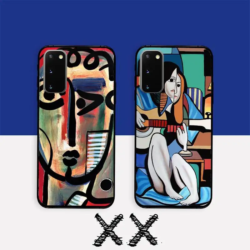 

Picasso Abstract Art Painting Phone Case For Samsung Galaxy S7 Edge Plus S9 S20Plus S20ULTRA S10lite S225G S10 Case