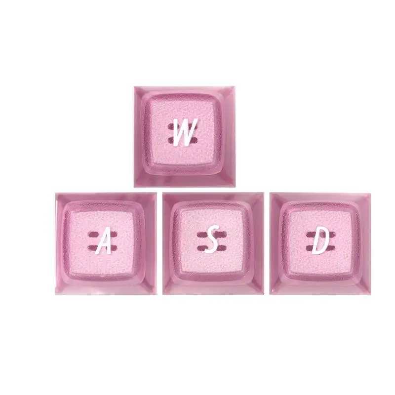 

4Pcs/set Square Personality Key Cap Simple Cartoon Multi-Color Direction Key W A S D Key Computer Keyboard Accessories