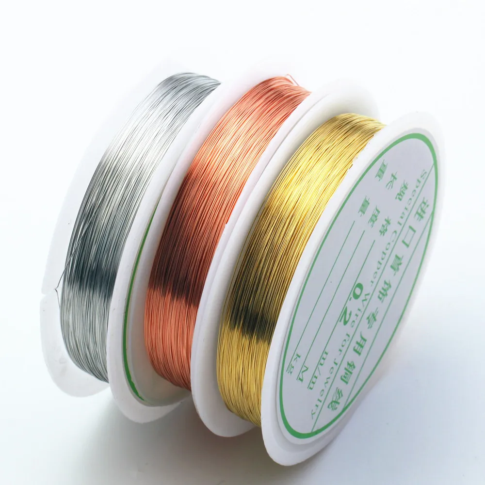 

1 Roll Copper Wire Diameter 0.2-1.0mm DIY Handmade Jewelry Copper Wire