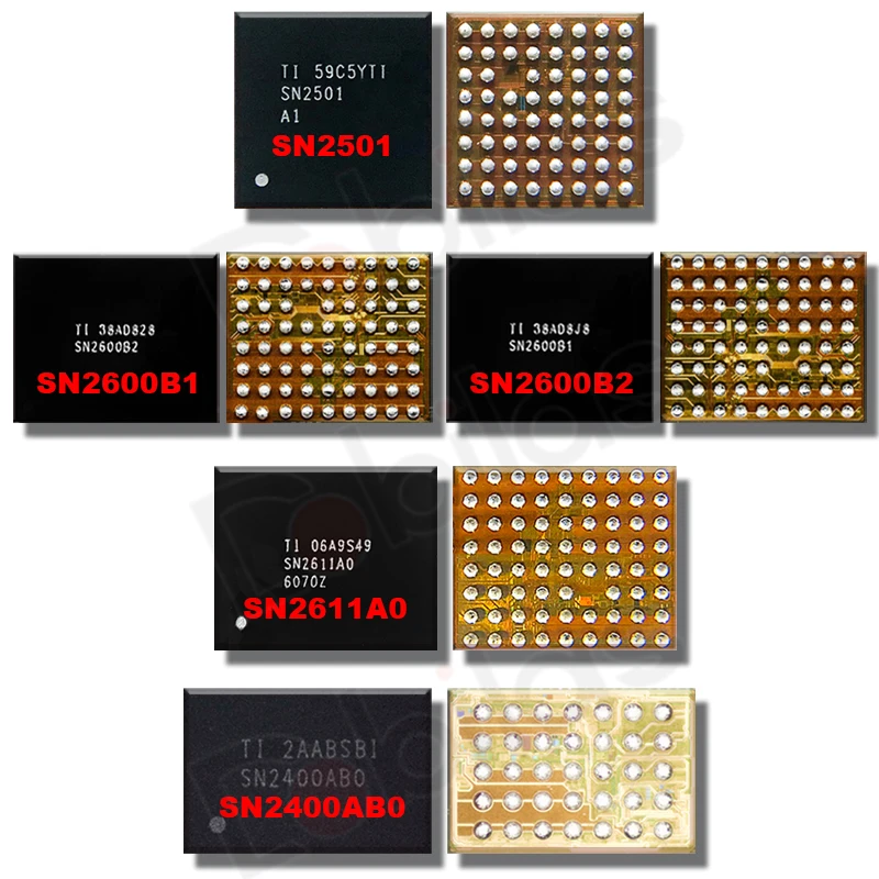 Микросхема SN2501 SN2501A1 SN2600B1 SN2600B2 SN2611A0 SN2400AB0 U3300 U2101 U2300 BGA TIGRIS T1 для зарядного устройства с USB Микросхема SN2501 SN2501A1 SN2600B1 SN2600B2 SN2611A0 SN2400AB0 U3300 U2101 U2300 BGA TIGRIS T1 для зарядного устройства с USB