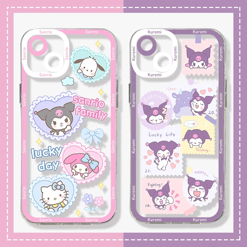 

Hello Kitty Sanrio Kuromi Phone Case For Xiaomi Mi 13 12 11 10 lite 11i 12S Poco M3 M4 F3 MIX 3 4 Pro Ultra 5G 4G Cover Funda