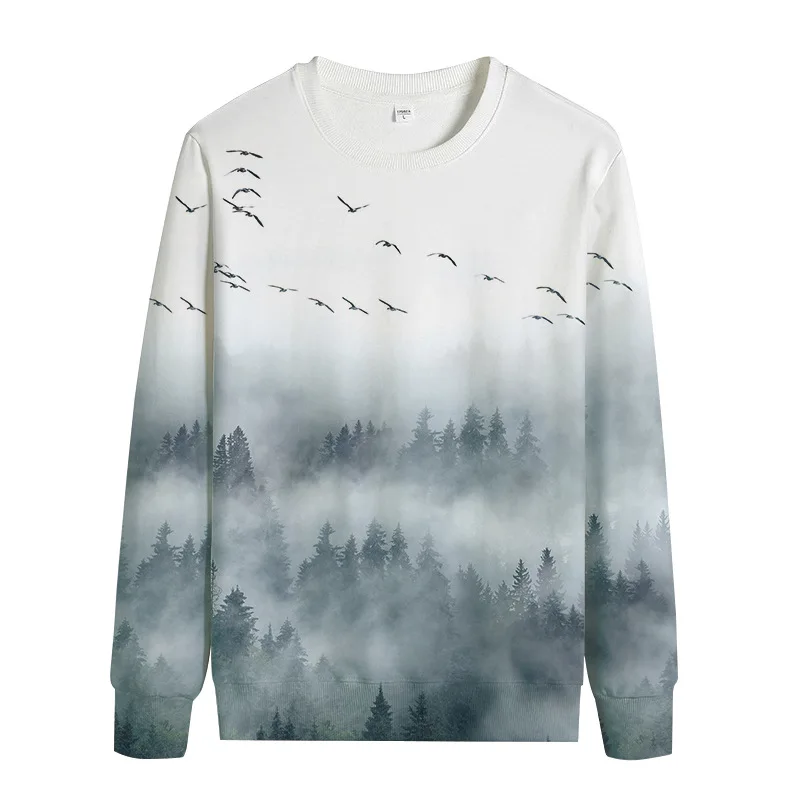 Pullover Tops Men Women 3D Printed Daily Fashion Loose Round Neck Sweater Casual Boy Regular Fit Spring Autumn Winter Streetwear