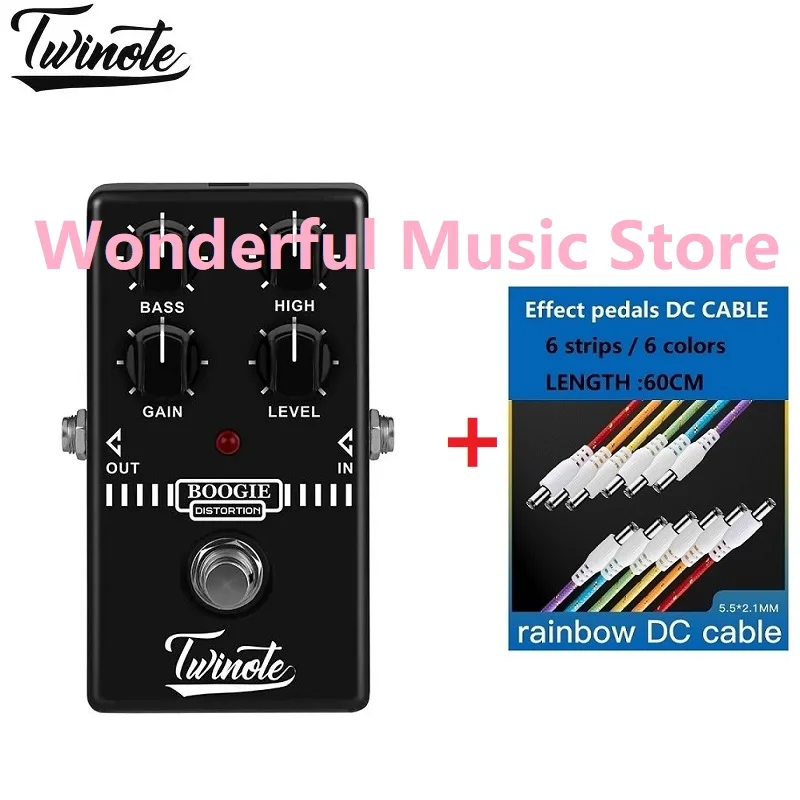 

Twinote Boogie Dist Guitar Distortion Effect Pedal Analog Old School Distortion Amplifier Simulator Booster Guitar Accessories