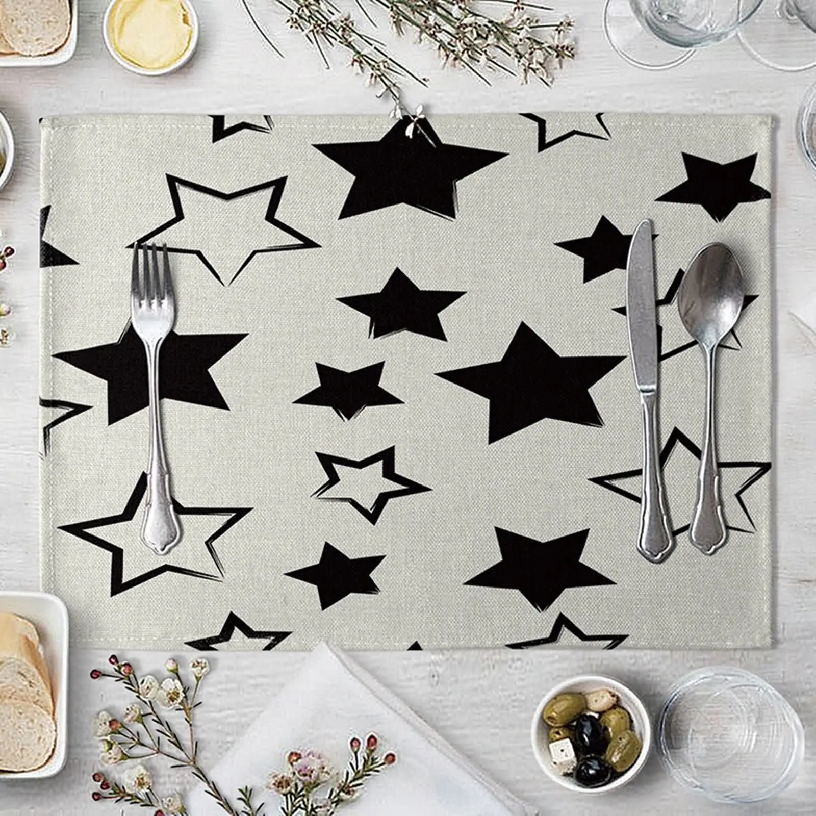 

Подставка под столовую, черная, для детей