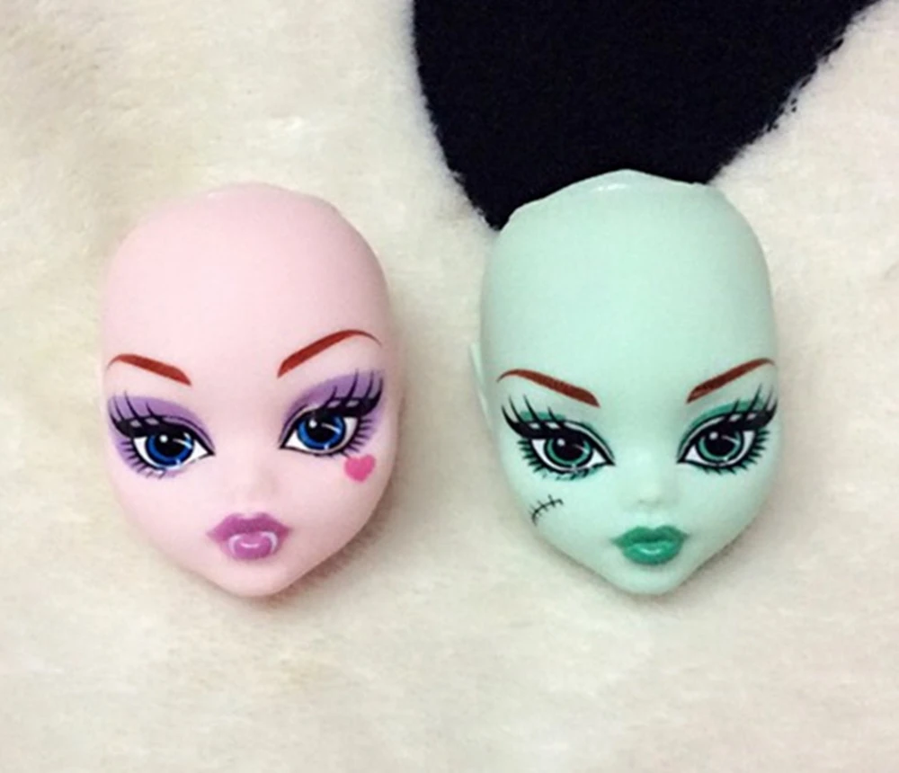 Фото Мягкие пластиковые головы для макияжа куклы Monster High BJD для отработки нанесения макияжа Голова монстра без волос №3