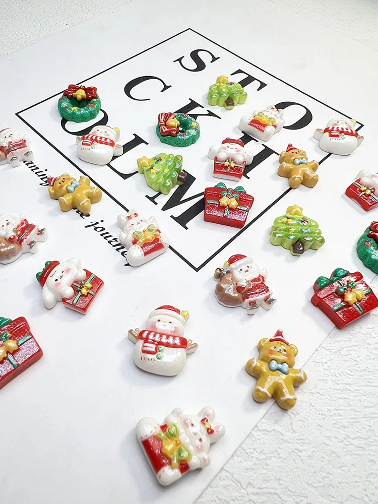 Яркая поверхность с жемчугом тонкая вспышка милые мультяшные рождественские