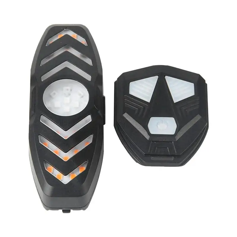 

Bike Alarm Blinkers For Bicycles USB Rechargeable Remote Bicycle Rear Alarm LED Safety Motion Sensor Warning Signal Flashlight